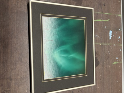 #ad #ad Vintage 14 X 12 Professionally Framed Photo Of The Northern Lights $15.00
