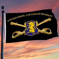 4th Squadron , 6th Cavalry Regiment US Army Flag 3x5Feet Man Cave Man Cave