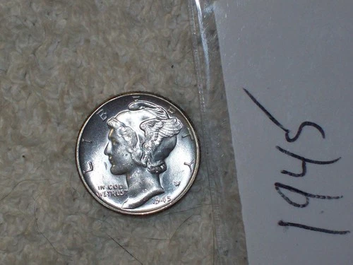 1945 MERCURY DIME UNCIRCULATED
