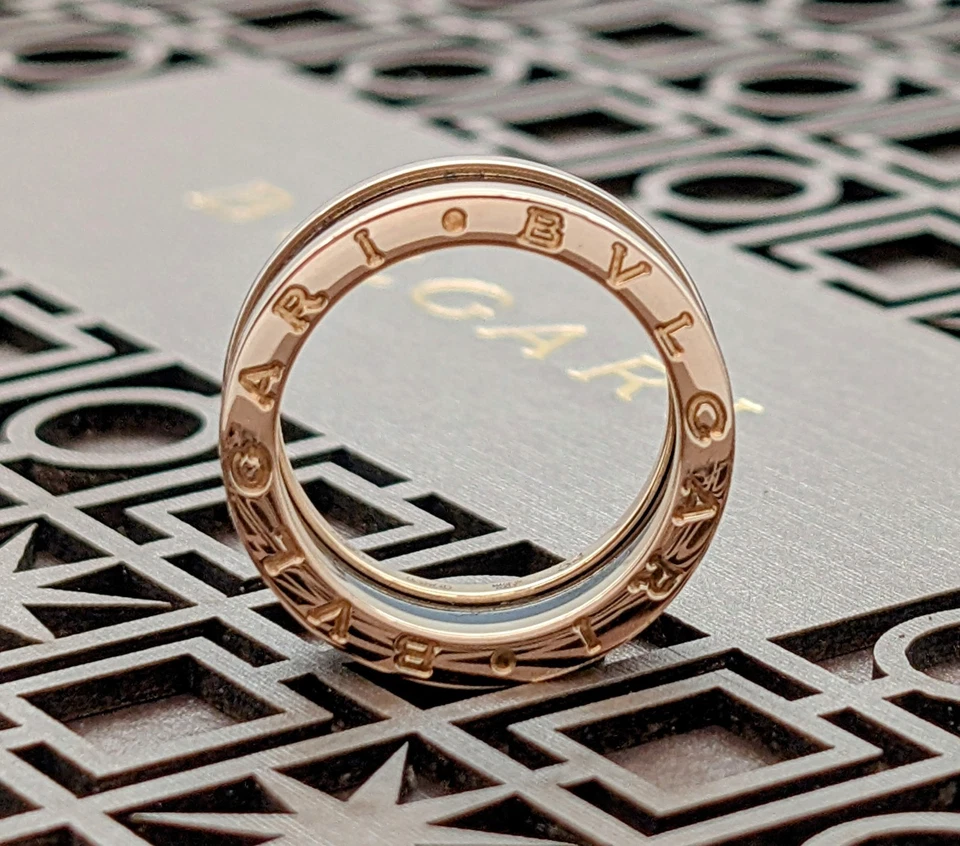 Bulgari BVLGARI B.ZERO1 2-Band Ring 750/18K Rosegold Gr.54 Damenring #1266 - Bild 4 von 4