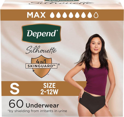 Depend Silhouette Adult Diapers, Incontinence & Postpartum Bladder Leak Underwea