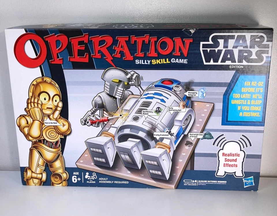 Hasbro Operation Star Wars Edition R2-D2 C3-PO Silly Skill Game See Description - Image 2 of 4