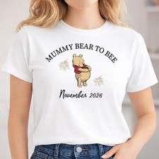 Camiseta Mum To Be Divertido Anuncio de Embarazo Regalo de Mamá Embarazada, Oso de Mamá