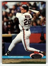 1991 Stadium Club Turner Ward #593 Indians ROOKIE CARD HIGH GRADE BEAUTY!. rookie card picture