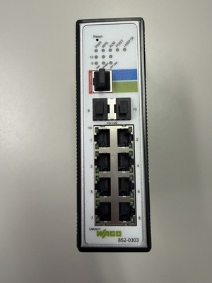 WAGO 852-0303 Industrial Managed Ethernet Switch 8 Ports