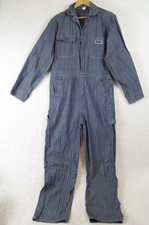 Big Mac Coveralls Herringbone Men's 40L Blue Vintage Workwear USA Made Cotton