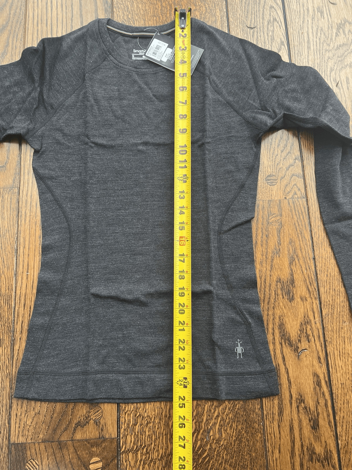 Smartwool Women’s Merino 250 Baselayer Top Charcoal Heather Small NWT