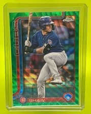 MATT SHAW Green Wave Refractor /99 2025 Topps Baseball Pro Debut Chrome #PDC-128