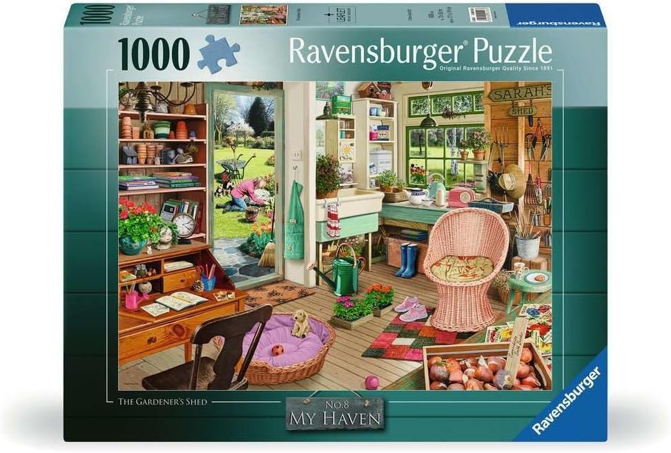 Ravensburger My Haven No 8 The Gardener's Shed 1000 Piece Jigsaw Puzzles for Ad
