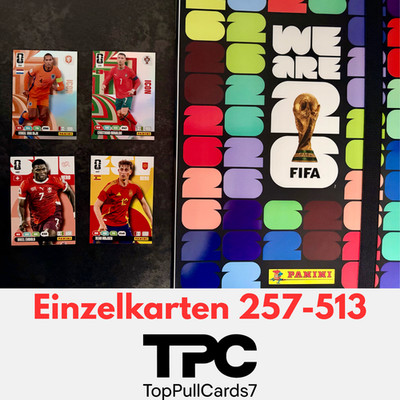 WM 2026 Panini Trading Cards Adrenalyn XL 257-513 Einzelkarten zur Auswahl