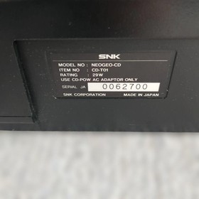 Neo Geo CD Console + 1 game Controller AV cable tested s1300M