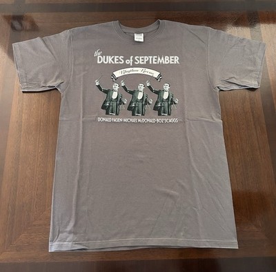 The Dukes Of September T-Shirt 2010 Tour (Fagen, McDonald, Scaggs) Gray Size L