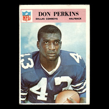 Don Perkins #62 1966 Philadelphia Dallas Cowboys Football Card NFL VG
