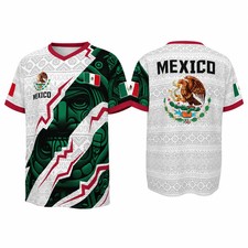2026 New Mexican Soccer Jersey , Men's Mexico Aztec Calendar Style Jerseys, Socc