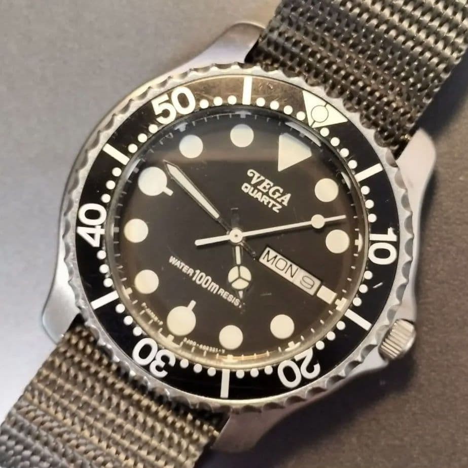 Citizen Vega Diver Watch Vintage Automatic Diver Mens Wristwatch 40mm