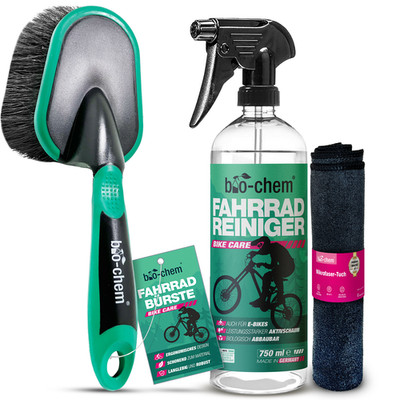bio-chem Fahrradreiniger 750 ML + Fahrradbürste & Tuch Putzmittel Bike Cleaner