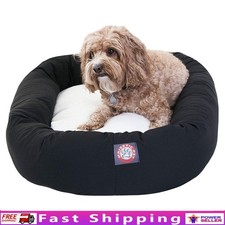 Dog Bed Water Resistant Bolster Machine Washable Eco Friendly Poly Cotton New