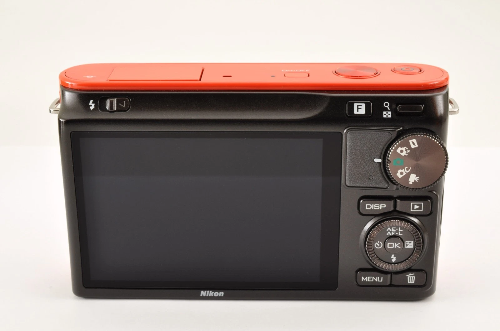 Rare! [Top Mint+] Nikon 1 J2 Orange Digital Camera W zoom Lens Kit US OR Stock image 6