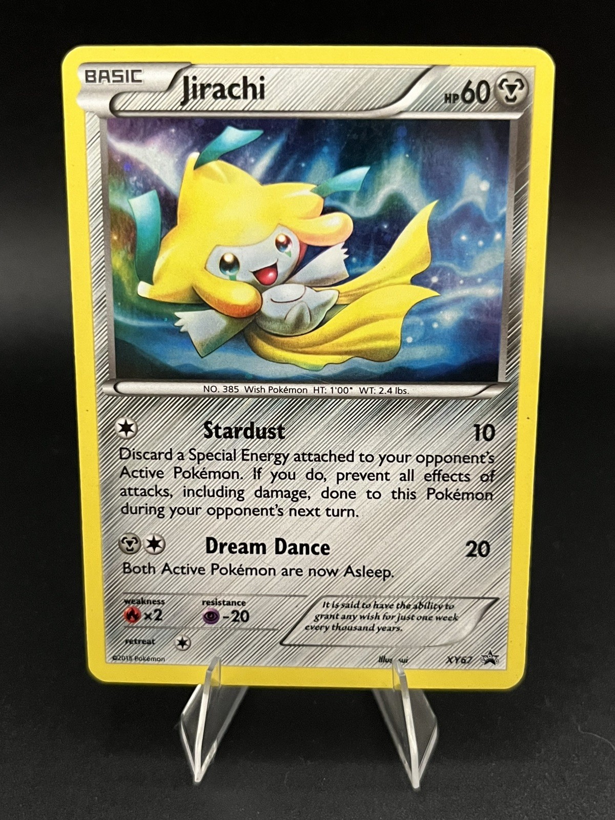 Pokémon Jirachi XY67 Holo Black Star Promo Card LP Lightly Played #XY67