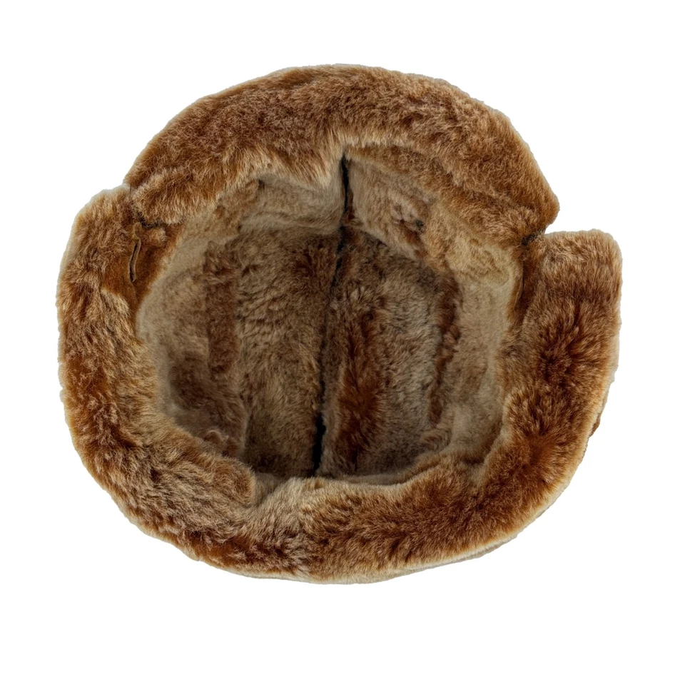 Новый стриженный мех кожи авиатор шляпа — ручной работы теплый зимний траппер шляпа - Изображение 4 из 4