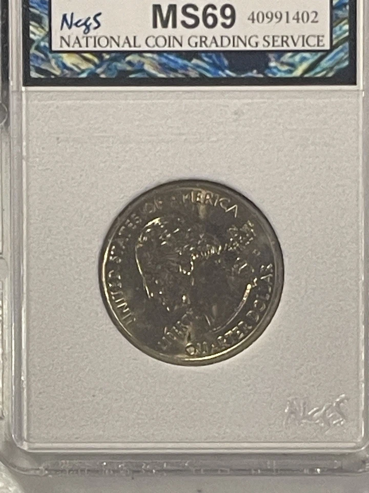 1999 D New Jersey Quarter NCGS MS-69 High Grade! - Image 3 of 4