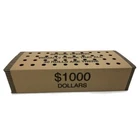 Small Dollar Grey Coin Roll Storage Box