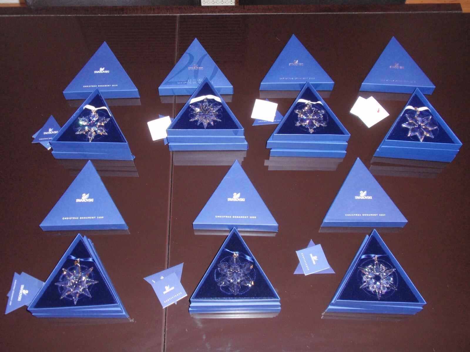 SWAROVSKI CHRISTMAS ORNAMENT SET 20022018/ set of 17 MIB eBay