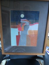 Original Painting  by Famed Mexican Modernist Humberto Tezcucano Tamayo