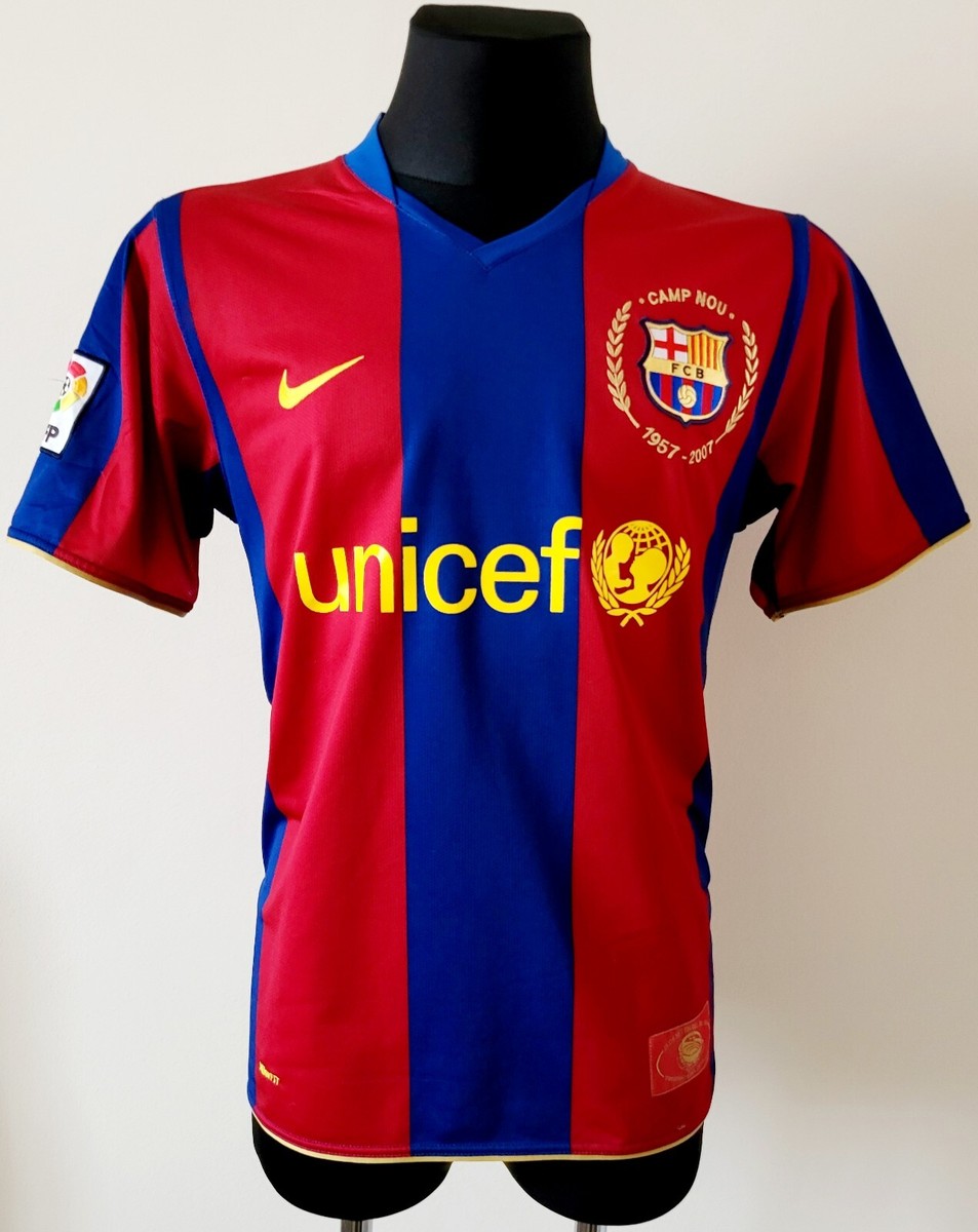 Barcelona 2007 - 2008 Home football Nike shirt #19 Messi