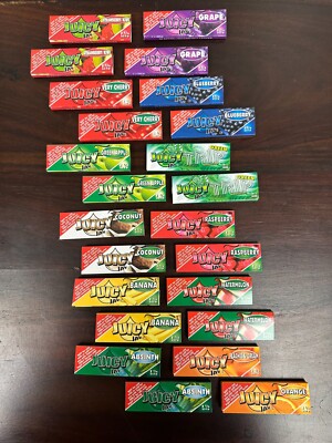 JUICY JAY'S 1 1/4 Cigarette Papers~24 Variety Pack~ See Listing For Variety 
