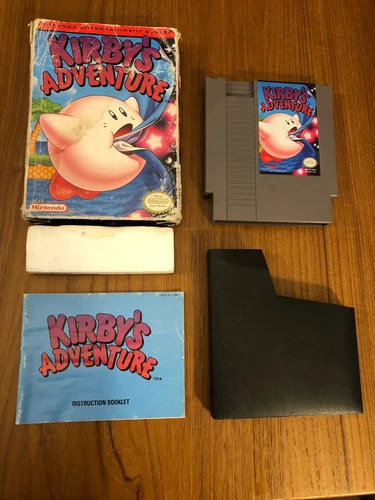 Kirby's Adventure Nintendo NES Complete Original Authentic Free Shipping!!!