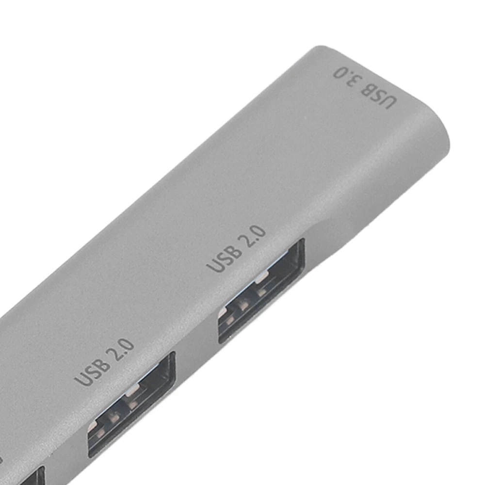 4-Port USB 3.0 Hub with OTG, 5Gbps Speed, Aluminum Alloy, Plug & Play