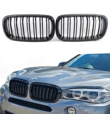 BMW F15 F85 X5 F16 F86 X6 KIDNEY GRILL GRILLE GRILLS GLOSS BLACK PAIR 2014 +
