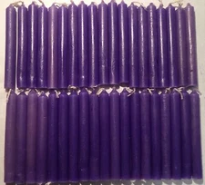 40 Mini 4" Chime Spell Candles: Violet (Wicca, Altar, Ritual, Light Purple)
