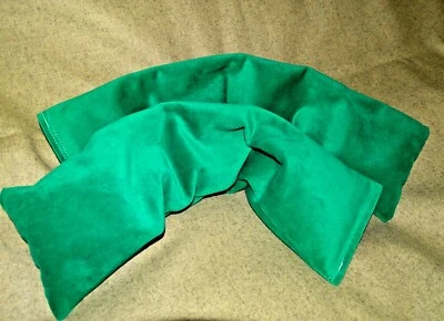 WHEATBAGSRUS 2x Wheat Bags XL aroma free in quality Emerald velour, Ease aches and pains
