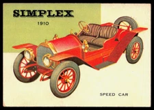 1910 Simplex Speed Car 1953-55 Topps World on Wheels (R714-24) #29