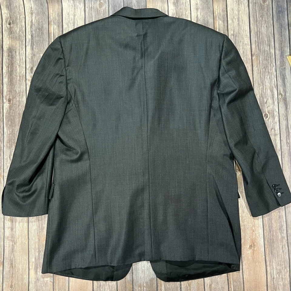 Brioni Italy Plinio Wool Sport Coat Blazer 48L Mens Black Suit Jacket Two Button - Image 2 of 4