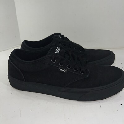 Vans Off The Wall Mens Classic Black Low Top Skateboard Shoe Sz