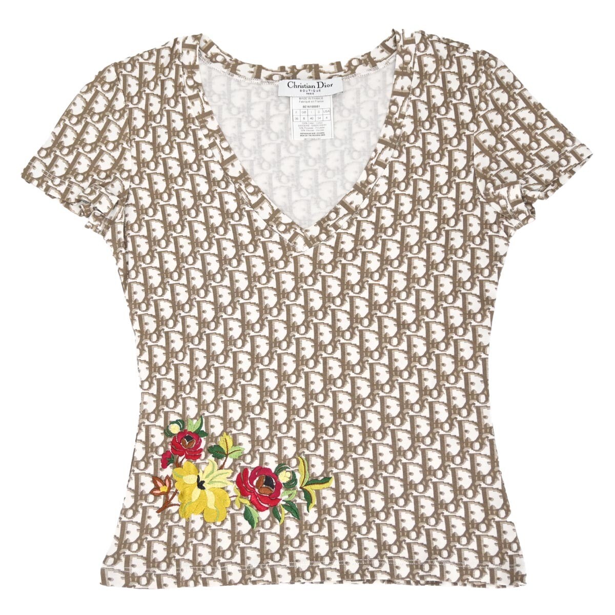 Christian Dior Short Sleeve T-shirt Top Brown 5E16155951 #36