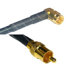 LMR240UF SMA MALE ANGLE to RCA MALE Coax RF Cable USA-Ship Lot