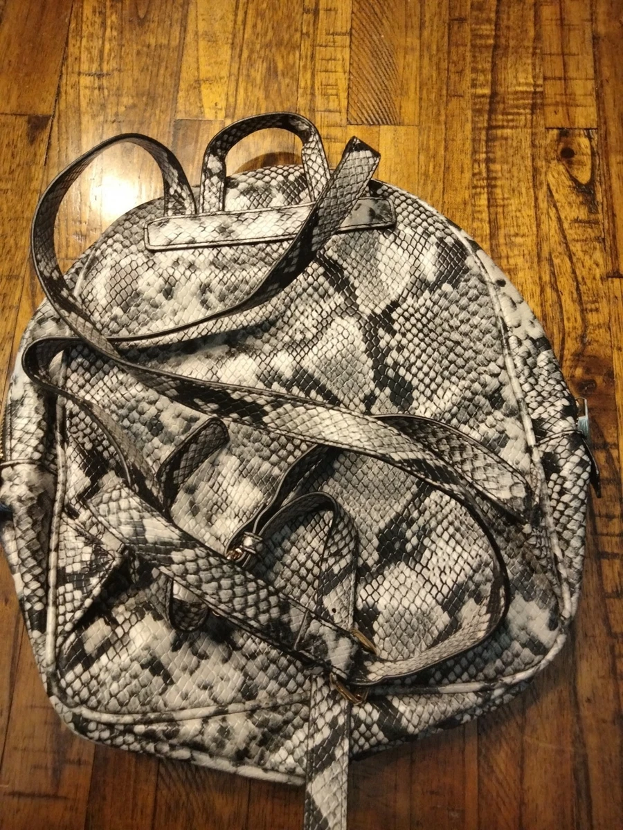 ALDO Mini Backpack Snake Skin Print eBay