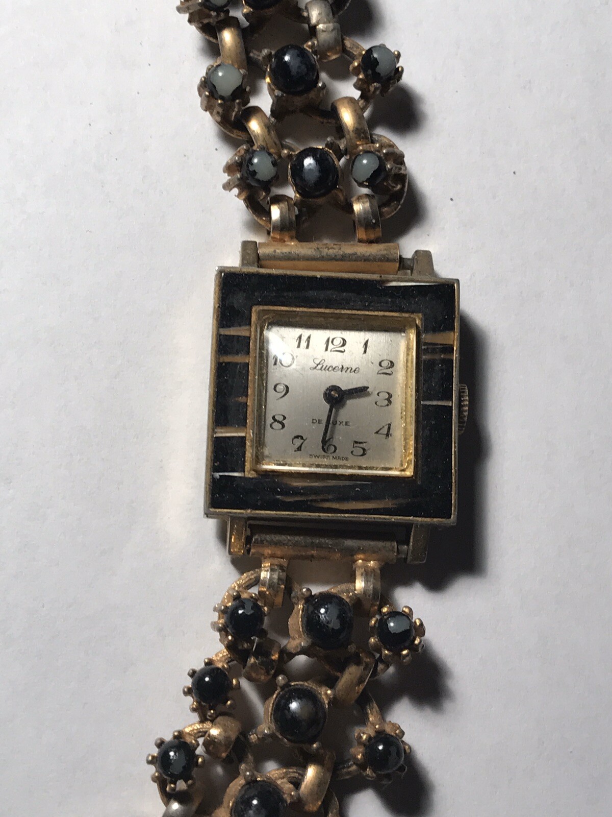 De Luxe Lucerne Watch Vintage Vintage Lucerne Deluxe Mens Watch