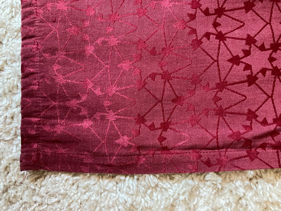 Vintage Zeitlos schöne Tischdecken /-läufer SET - 4tlg Weinrot Beige - Bild 3 von 4