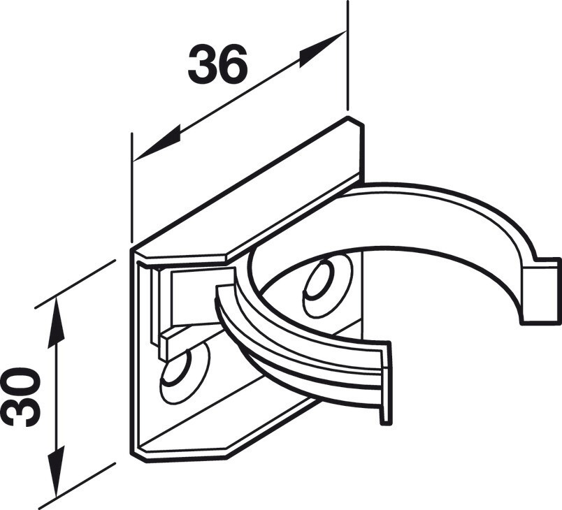 6 X Kitchen Plinth Kick Board Clips Brackets Screw Fixing 32mm Black