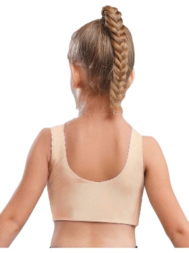 Mädchen Trägershirt Pubertät Crop Top Lauf BH Yoga Büstenhalter Training Bralette Wandern - Bild 12 von 59