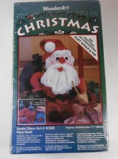 Santa Claus Yarn Felt Craft Kit Christmas K200 20 Ounce Bottle New 11"