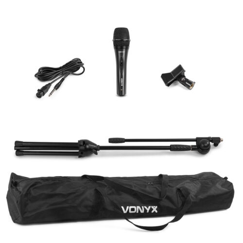 Vonyx MS10K Dynamic Vocal Microphone Set with Stand and Carry Bag - Complete Kit - Picture 2 of 7