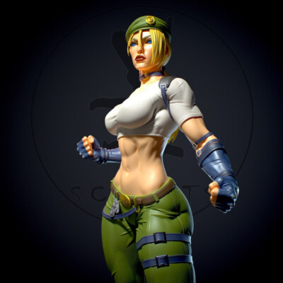 Sonya Blade 3D print figure 1/8 1/6 1/4 Model Kit Unpainted Unassembled GK