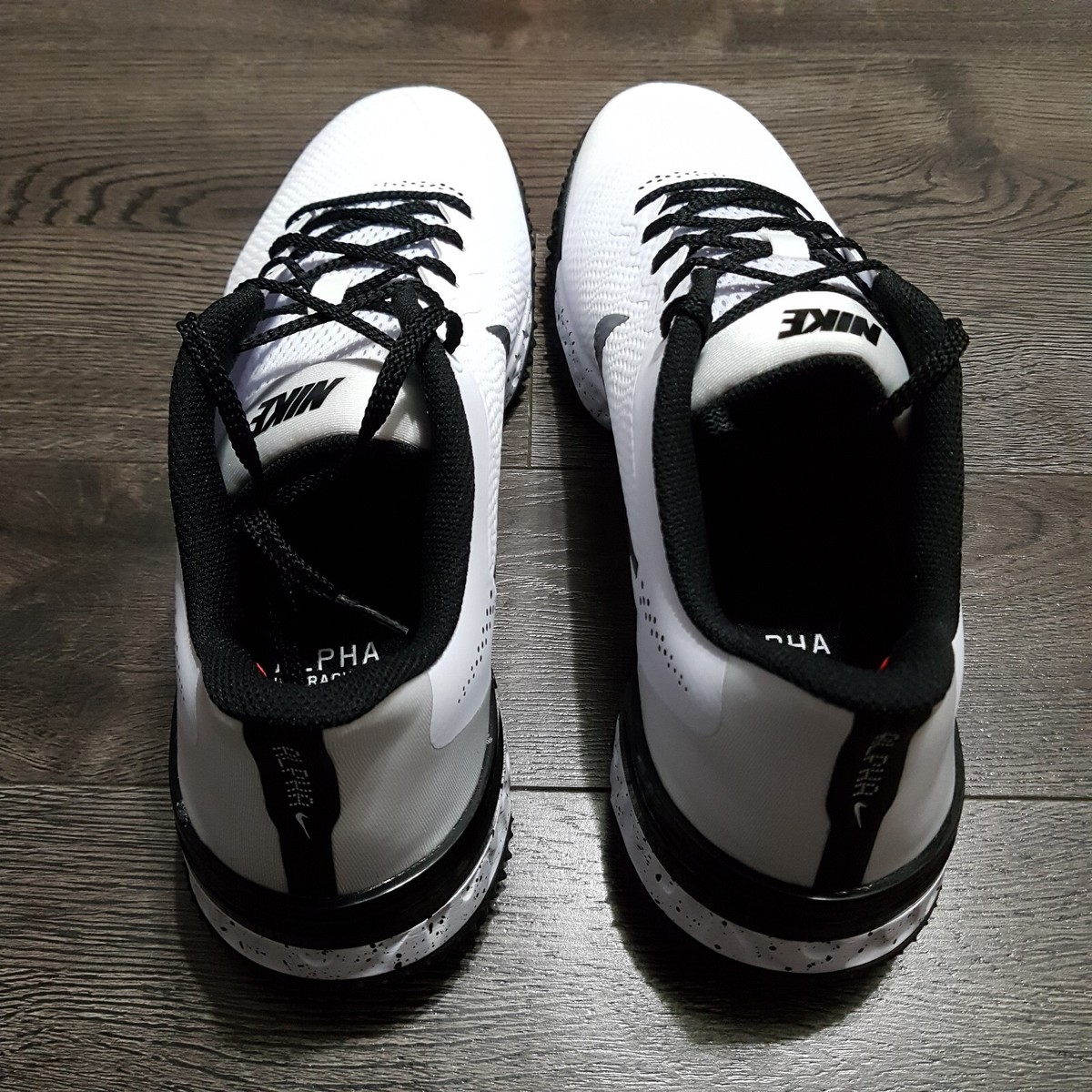 NIKE Alpha Huarache Elite 3 Baseball Turf Shoes Mens 14 White