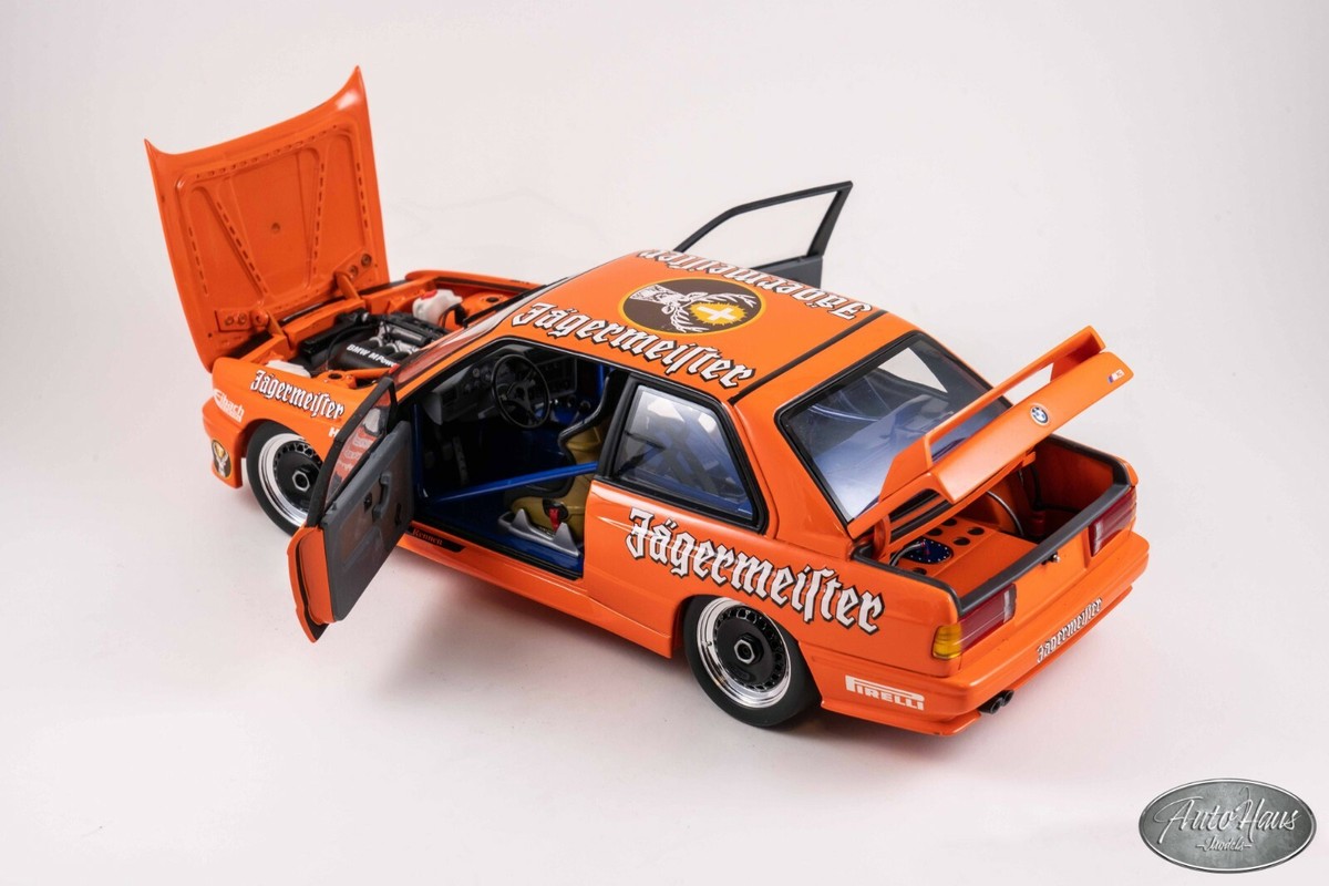 1/18 MINICHAMPS 1988 BMW E30 M3 DTM ORANGE Jagermeister #39